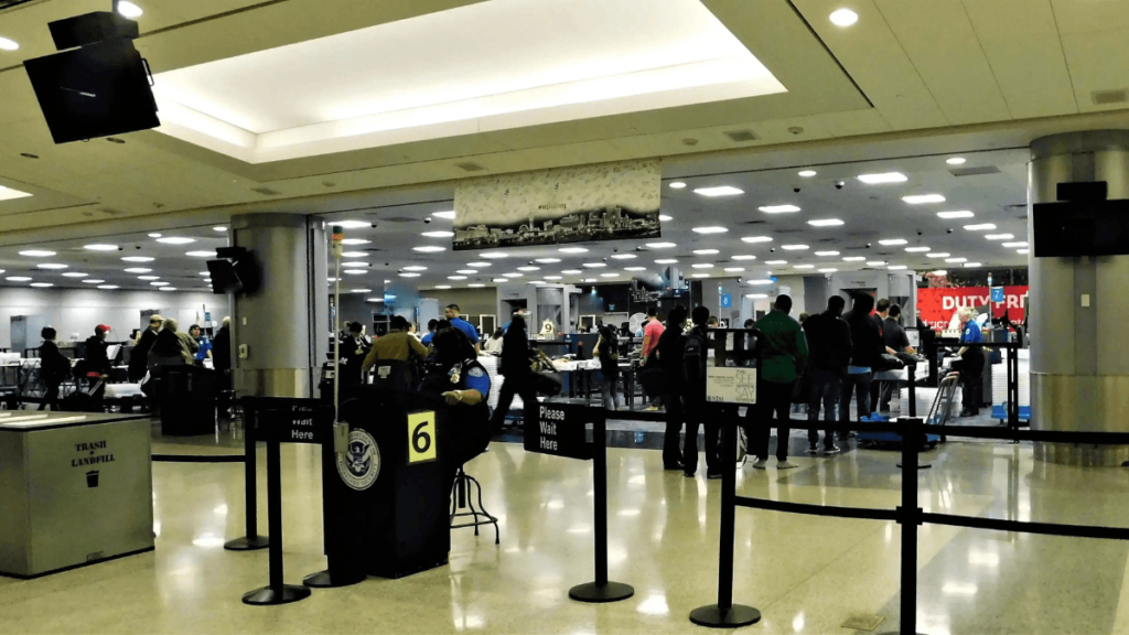 controle securite aeroport stewart new york passage tsa