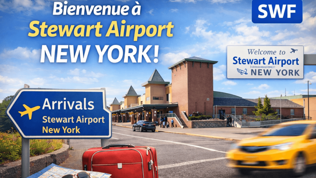 comment aller de stewart airport a new york transfert taxi bus