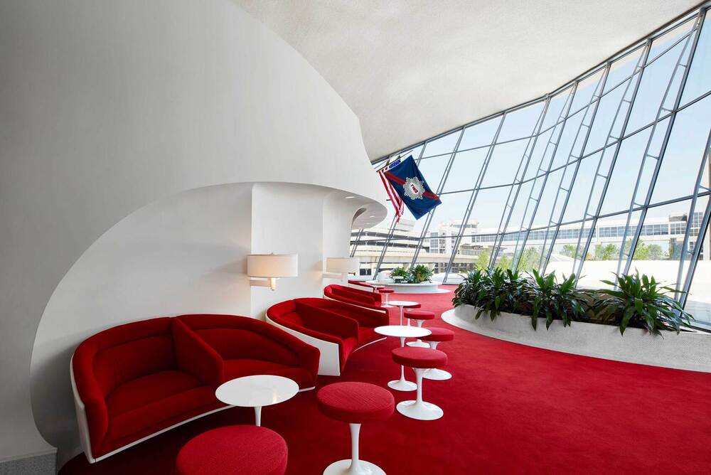 Intérieur de l'aéroport JFK et terminal TWA