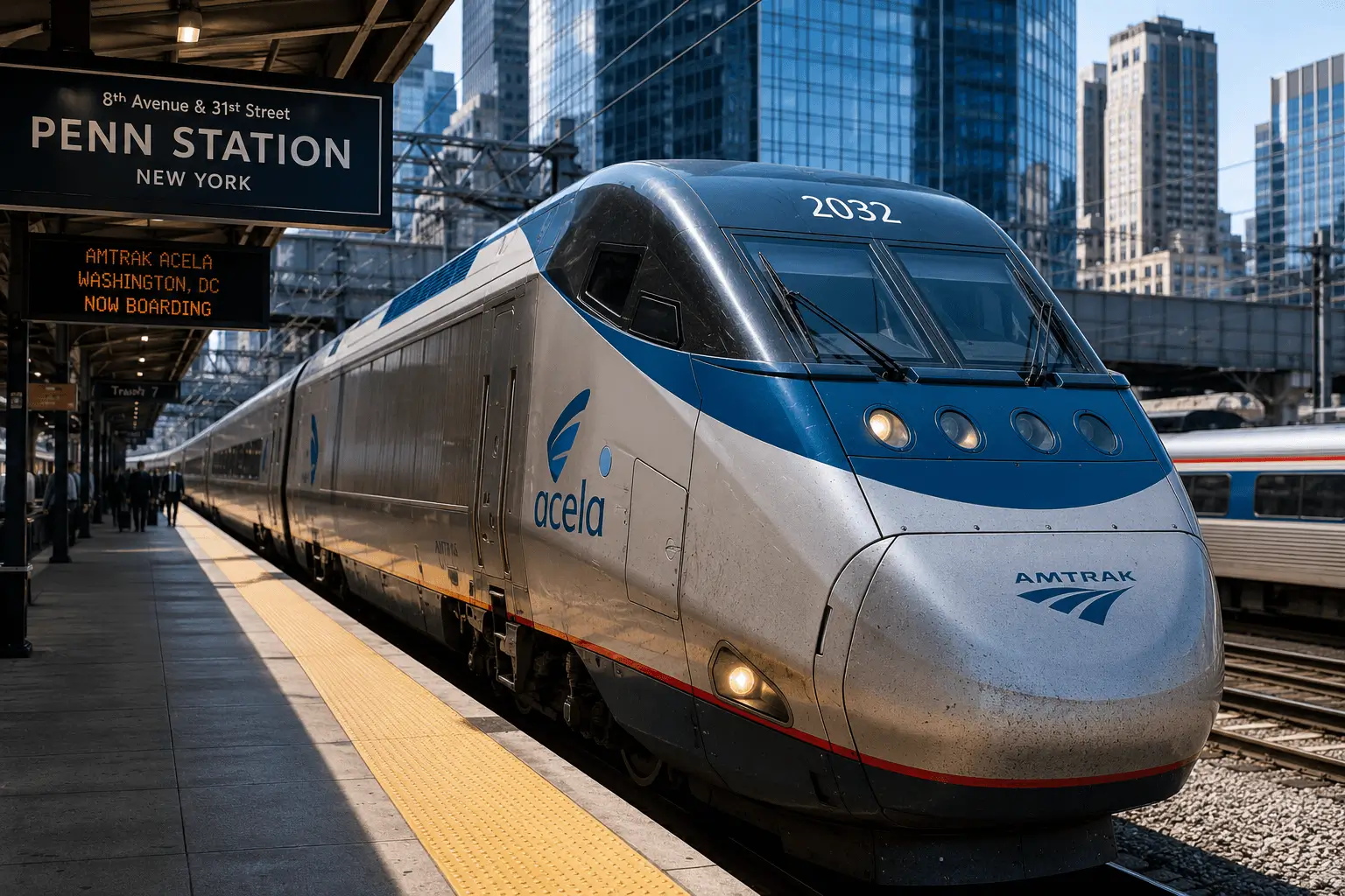 Train Amtrak entre New York et Washington DC